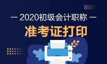 2020年西藏拉萨初级会计考试准考证打印时间是什么时候？